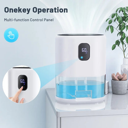 35 OZ Portable Dehumidifier, Auto Defrost, Ultra Quiet for Home Large Room Bathroom Garage,Auto Power Off,Led Indicator,Xmas Gifts-White