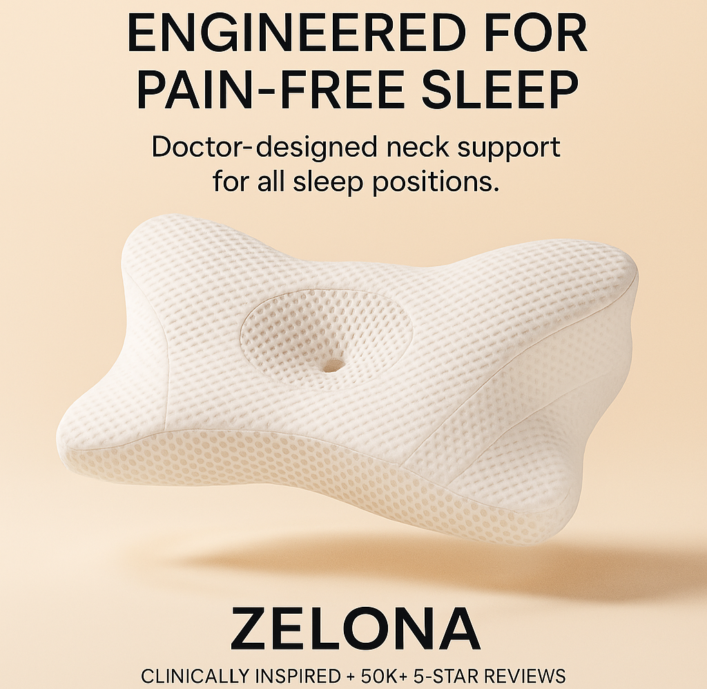 Ergonomic Foam Neck Pillow, Neck Support, Neck Protection