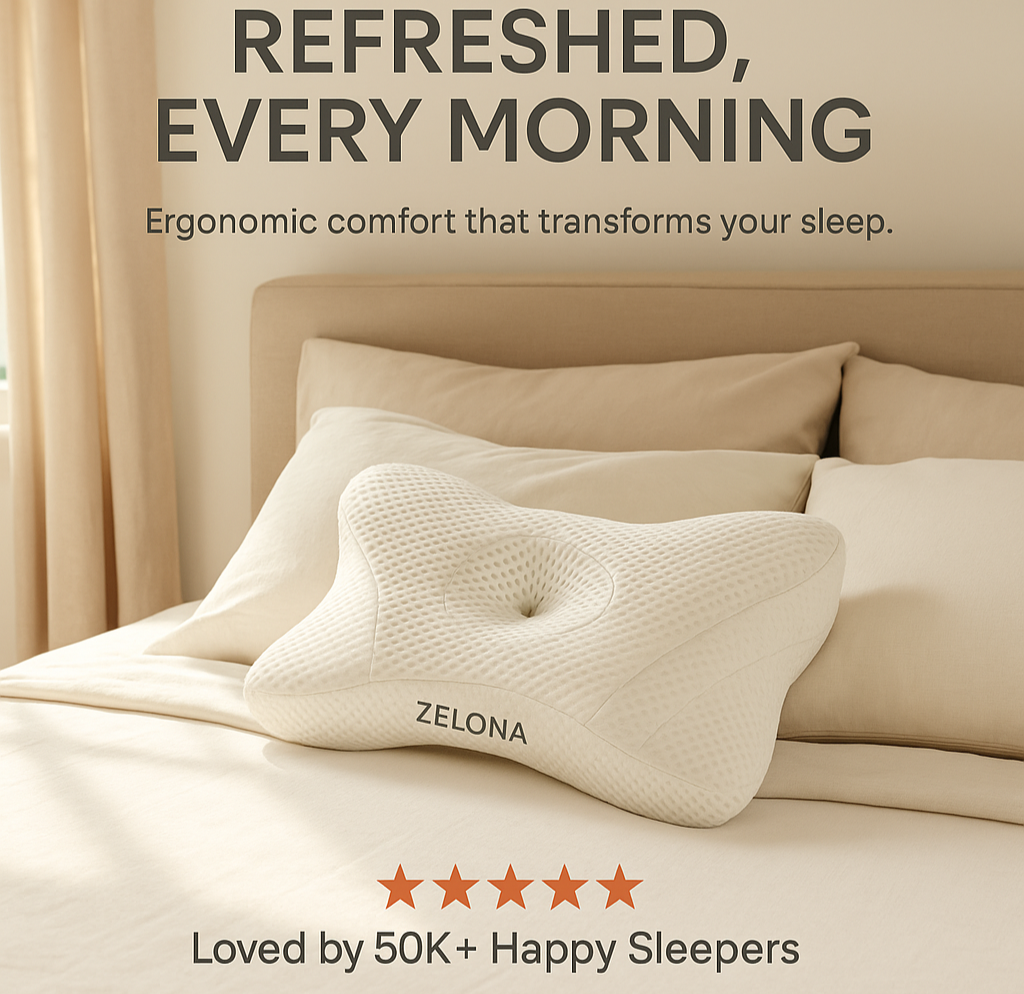 Ergonomic Foam Neck Pillow, Neck Support, Neck Protection