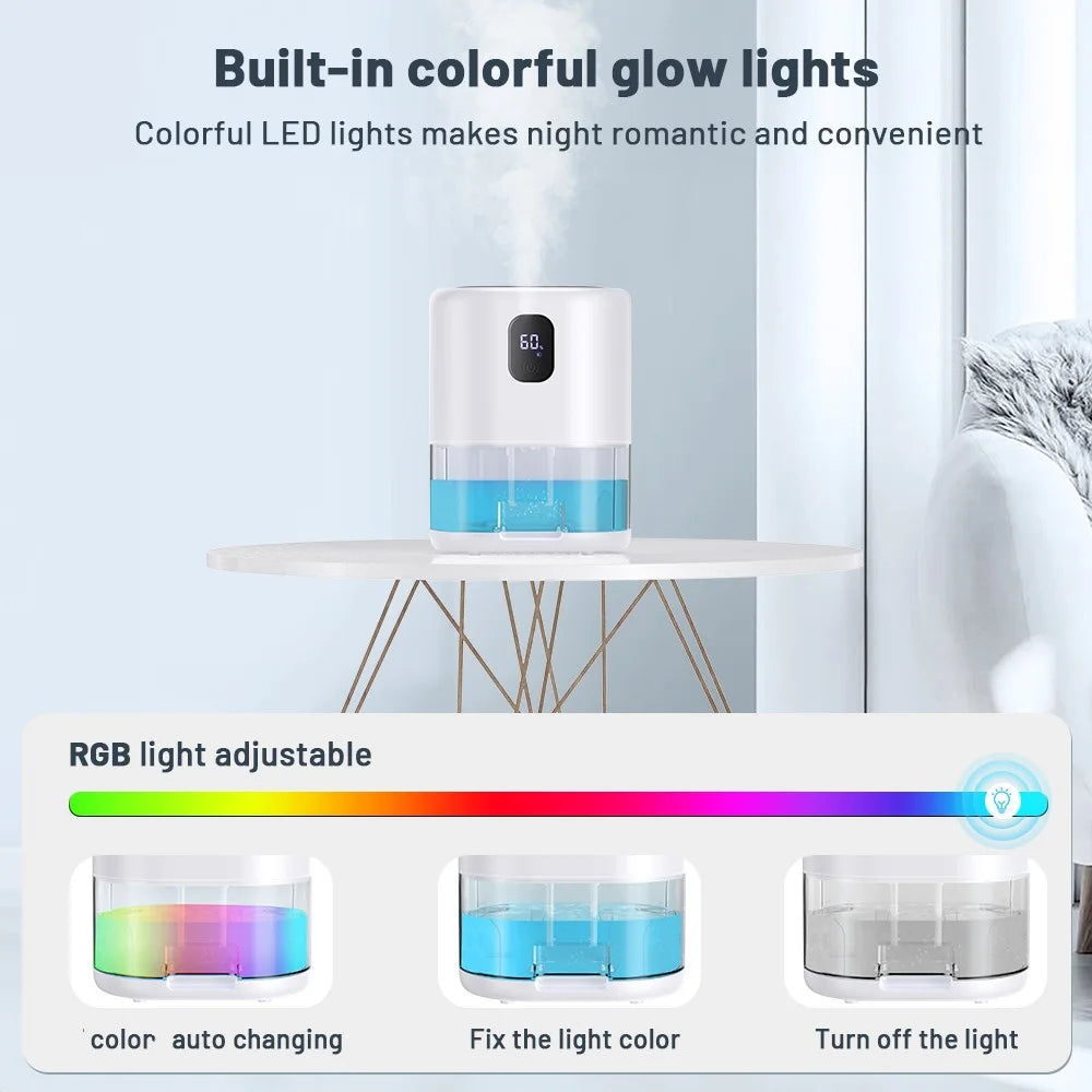 35 OZ Portable Dehumidifier, Auto Defrost, Ultra Quiet for Home Large Room Bathroom Garage,Auto Power Off,Led Indicator,Xmas Gifts-White